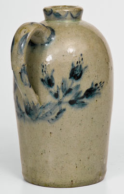 Extremely Rare JOHN BELL / WAYNESBORO Profusely Decorated Stoneware Jug Inscribed 