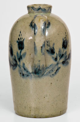 Extremely Rare JOHN BELL / WAYNESBORO Profusely Decorated Stoneware Jug Inscribed "C. F. Bell"