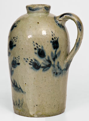 Extremely Rare JOHN BELL / WAYNESBORO Profusely Decorated Stoneware Jug Inscribed "C. F. Bell"