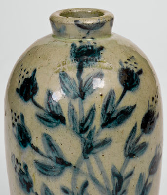 Extremely Rare JOHN BELL / WAYNESBORO Profusely Decorated Stoneware Jug Inscribed "C. F. Bell"