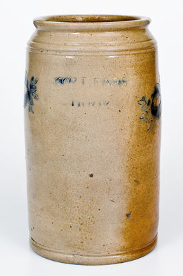 Rare CORLEARS HOOK (Thomas Commeraw, New York City) Stoneware Jar