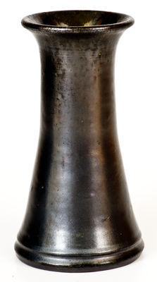 Black-Glazed JOHN BELL / WAYNESBORO Redware Vase