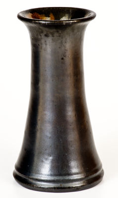 Black-Glazed JOHN BELL / WAYNESBORO Redware Vase