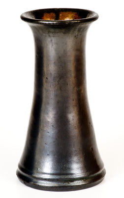 Black-Glazed JOHN BELL / WAYNESBORO Redware Vase