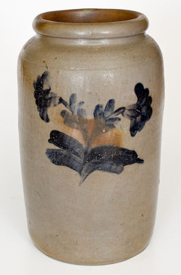 Two-Gallon Stoneware Jar attrib. Henry Harrison Remmey, Philadelphia, PA, c1835