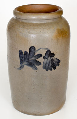 Two-Gallon Stoneware Jar attrib. Henry Harrison Remmey, Philadelphia, PA, c1835