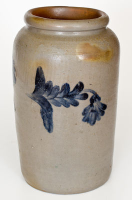 Two-Gallon Stoneware Jar attrib. Henry Harrison Remmey, Philadelphia, PA, c1835