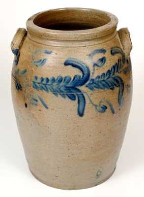 Five-Gallon Baltimore Stoneware Jar attrib. David Parr, c1830