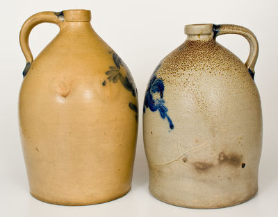 Two COWDEN & WILCOX / HARRISBURG, PA Stoneware Jugs