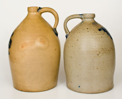 Two COWDEN & WILCOX / HARRISBURG, PA Stoneware Jugs