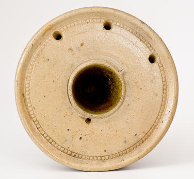 Scarce Stoneware Presentation Inkwell, attrib. Nathan Clark, Sr., Athens, NY, c1825-35