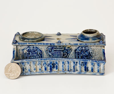 Westerwald, Germany Stoneware Inkstand, 18th or 19th century