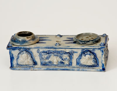 Westerwald, Germany Stoneware Inkstand, 18th or 19th century