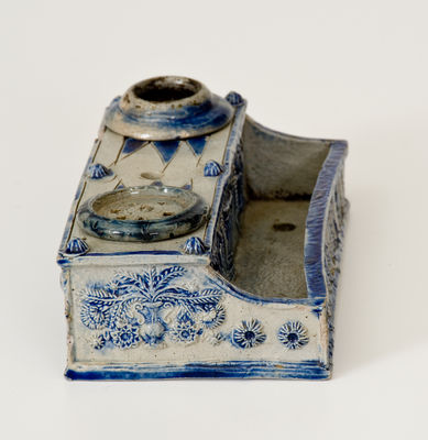 Westerwald, Germany Stoneware Inkstand, 18th or 19th century