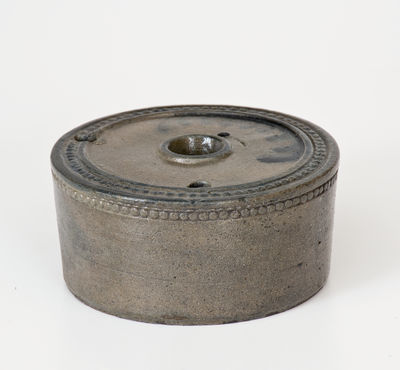 Attrib. Athens, New York Stoneware Inkwell, Nathan Clark, Sr. or Clark & Fox, c1830 s