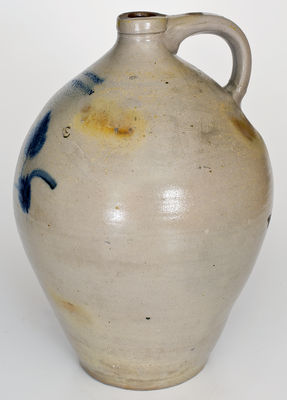 Three-Gallon L. NORTON / BENNINGTON (Vermont) Stoneware Jug, circa 1830