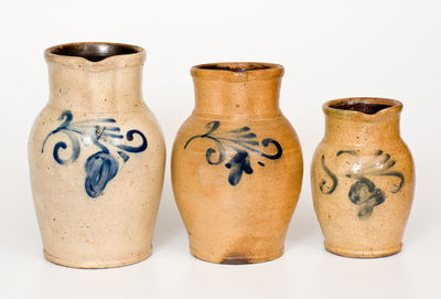 Lot of Three Pitchers by Wingender Pottery, Haddonfield, New Jersey