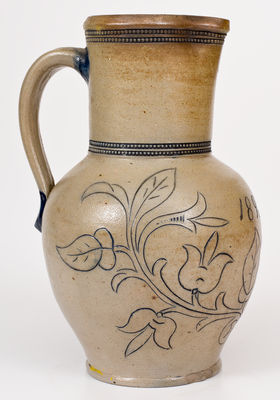 1893 Stoneware Pitcher attrib. Wingender Pottery, Haddonfield, New Jersey