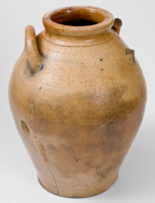 Rare LIBERTY FOREVER (South Amboy, New Jersey) Stoneware Jar, 1807