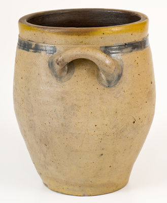 C. CROLIUS / MANUFACTURER / MANHATTAN-WELLS / NEW-YORK Stoneware Jar