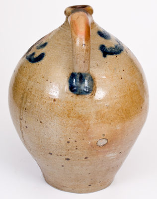 Two-Gallon C. CROLIUS / MANUFACTURER / NEW-YORK Stoneware Jug w/ Drape Motif