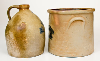 Two Pieces of Huntington, Long Island Stoneware