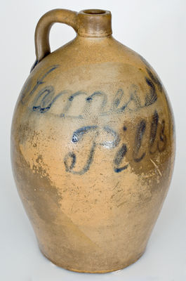 Rare Pittsburgh Script Advertising Jug by J. WEAVER / BEAVER, Pennsylvania