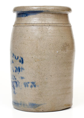 THOMPSON, WILLIAMS & CO. / MORGANTOWN, West Virginia Stoneware Jar