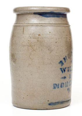 THOMPSON, WILLIAMS & CO. / MORGANTOWN, West Virginia Stoneware Jar
