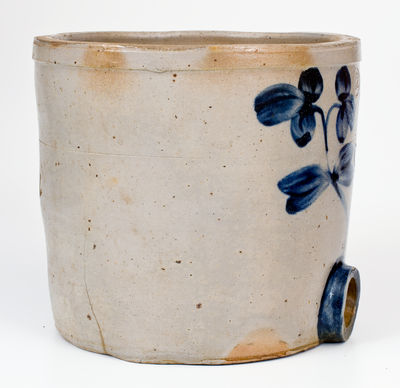 Scarce Small-Sized Baltimore Stoneware Water Cooler with Unusual Impression, circa 1875
