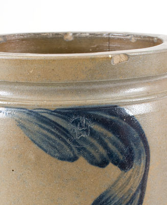 Rare Fredericksburg, Virginia Stoneware Advertising Jar by P. HERRMANN (Baltimore)