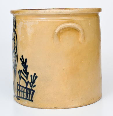 Stoneware Deer Crock attrib. Edmands & Co., Charlestown, Mass., circa 1860