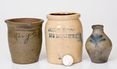 Three Northeastern American Stoneware Miniatures