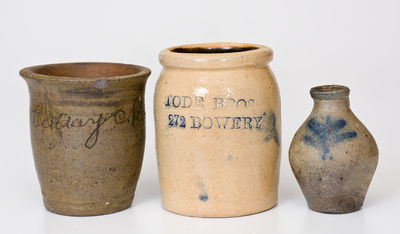 Three Northeastern American Stoneware Miniatures