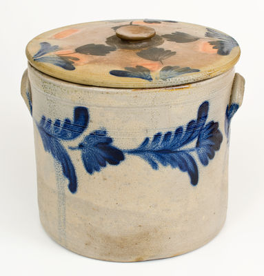 Three-Gallon R.C.R. / PHILA Lidded Stoneware Crock (Richard C. Remmey, Philadelphia, PA)