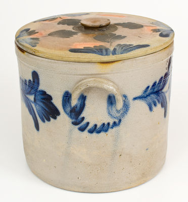 Three-Gallon R.C.R. / PHILA Lidded Stoneware Crock (Richard C. Remmey, Philadelphia, PA)