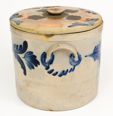 Three-Gallon R.C.R. / PHILA Lidded Stoneware Crock (Richard C. Remmey, Philadelphia, PA)