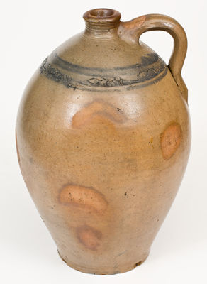 Stoneware Jug w/ Coggled Birds Decoration, Branch Green, Philadelphia, PA, circa 1820