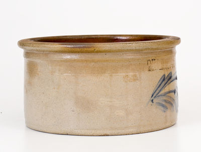 Half-Gallon COWDEN & WILCOX / HARRISBURG, PA Stoneware Butter Crock