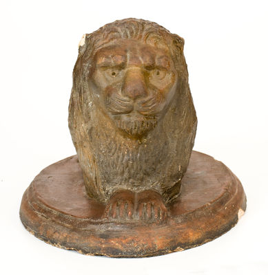 Large-Sized Ohio Sewer Tile Lion Figure