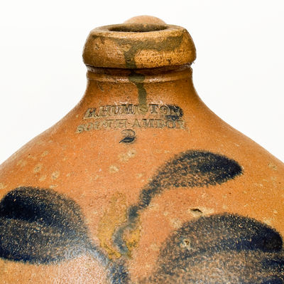 Three Pieces of Cobalt-Decorated Stoneware, NJ origin, 19th century