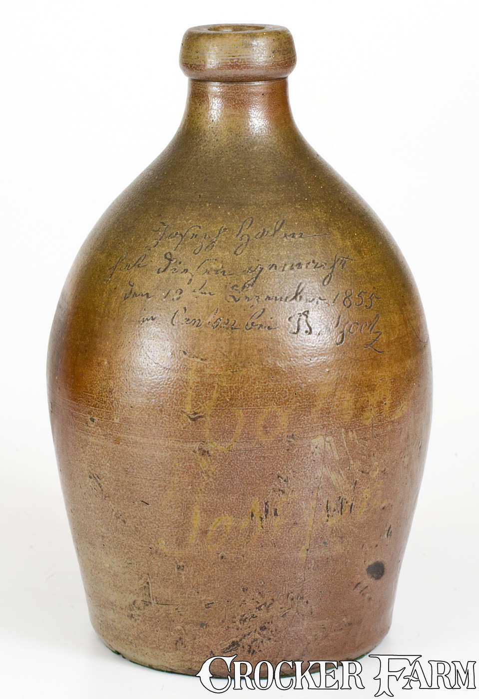 Brown Glazed Pottery Bottle (EA) (UR) Brown Glazed Pottery Bottle (EA) (UR)