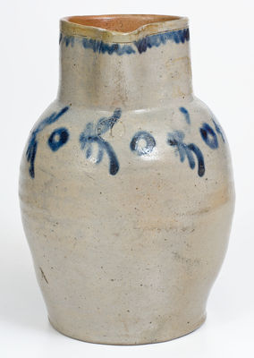 One-Gallon Stoneware Pitcher attrib. David Parr, Sr. and James Burland, Baltimore, MD, circa 1815-1821.