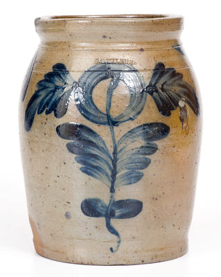 Fine B.C. MILBURN (Alexandria, Virginia) Half-Gallon Stoneware Jar