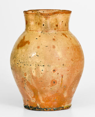 Slip-Decorated Redware Pitcher, probably Hagerstown, Maryland, early 19th century