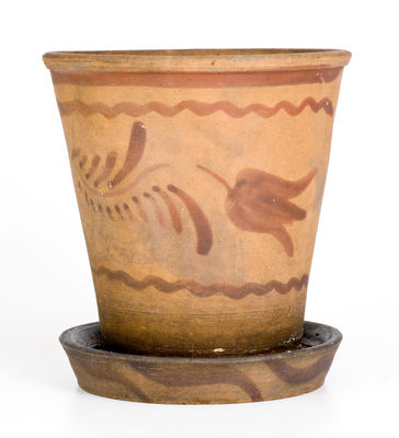 Greensboro or New Geneva, PA Tanware Flowerpot