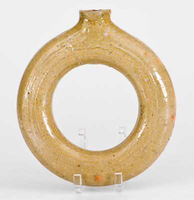 Lead-Glazed North Carolina Redware Ring Jug