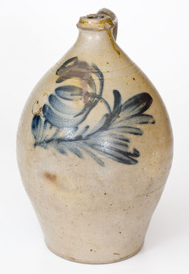 One-Gallon Stoneware Jug attrib. Wiliam Nichols, Poughkeepsie, New York, circa 1823