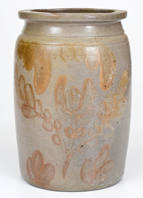 Manganese-Decorated Stoneware Jar attrib. George Newman Fulton, Alleghany County, VA