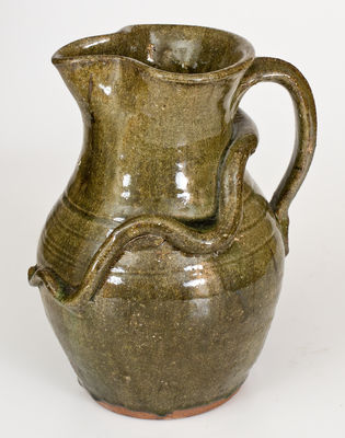 B.B. CRAIG / VALE, N.C.Stoneware Snake Pitcher, fourth quarter 20th century